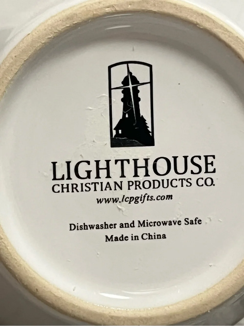 Lighthouse Christian Strength & Courage Joshua 1:9 Coffee Mug Pink Handle